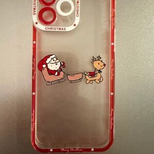 Christmas Santa and Reindeer iPhone 13 Pro Max Case